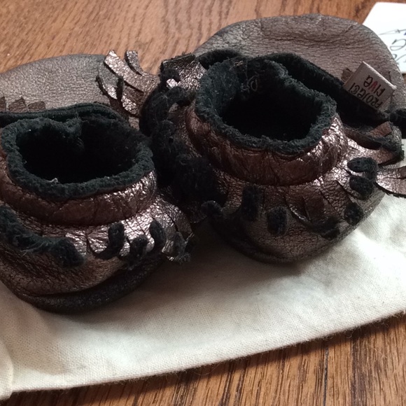 Project Five metallic leather moccasins - Picture 3 of 4